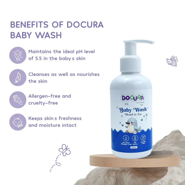 Docura Baby Wash Head To Toe - 200ml