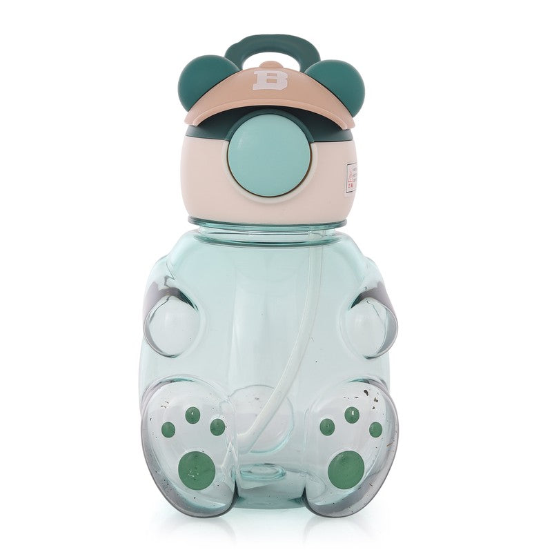 Baysball Cute Bear Hat Anti-Leak Plastic Water Bottle (750ml)