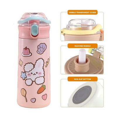 Bouncing Kid Stainless Steel Bottle with Stickers (500ml)