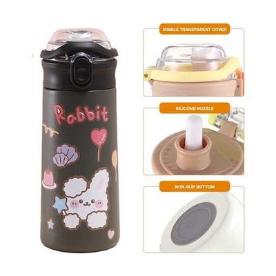 Bouncing Kid Stainless Steel Bottle with Stickers (500ml)