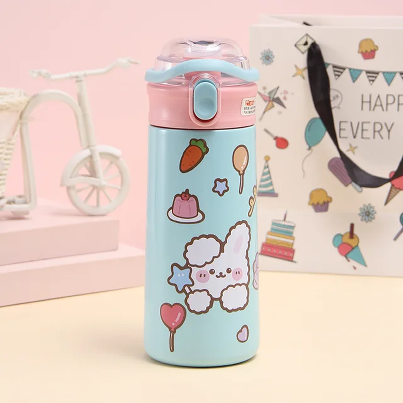 Bouncing Kid Stainless Steel Bottle with Stickers (500ml)