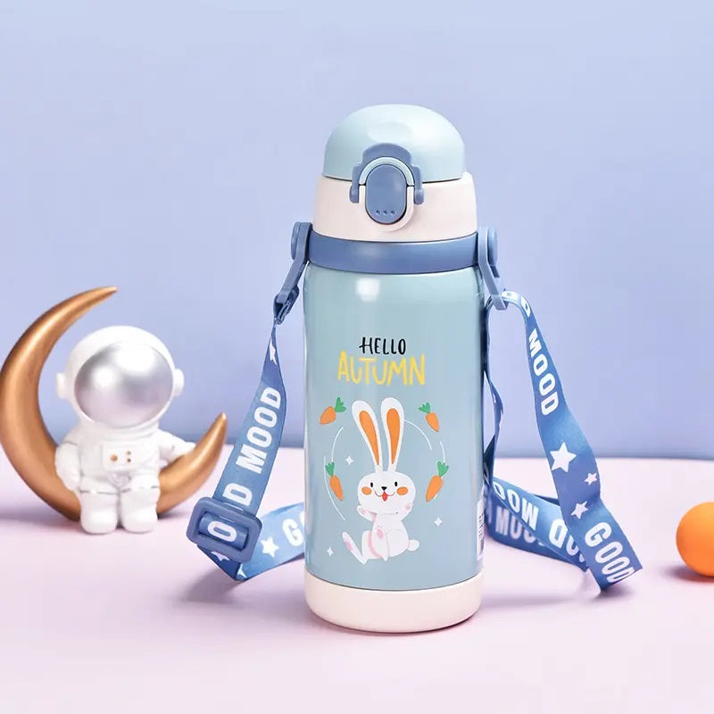 Hello Autumn Themed Hot & Cold Vacuum Water Bottle (450 ml)