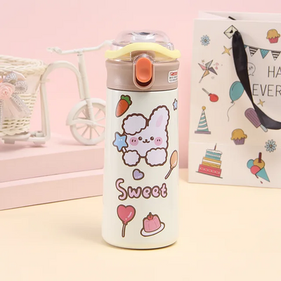 Bouncing Kid Stainless Steel Bottle with Stickers (500ml)