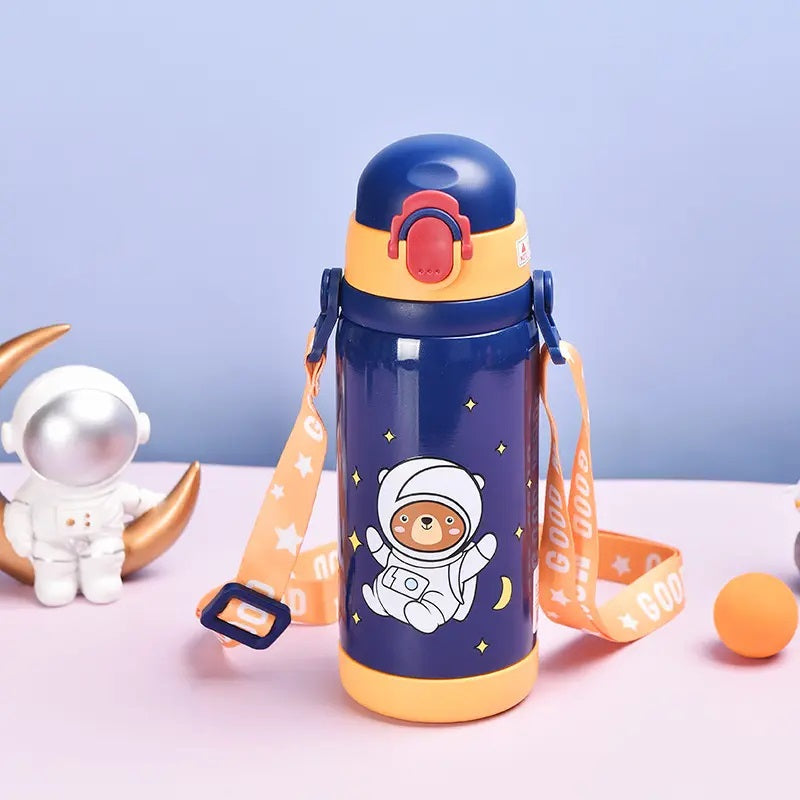 Space Themed Hot & Cold Vacuum Water Bottle (450 ml)