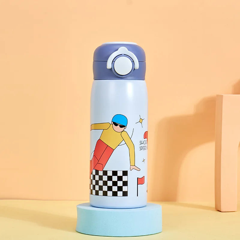 Animated Stainless Steel Water Bottle (400ml)