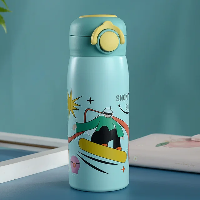 Animated Stainless Steel Water Bottle (400ml)