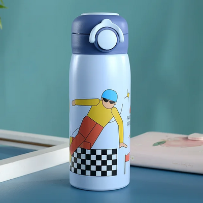 Animated Stainless Steel Water Bottle (400ml)