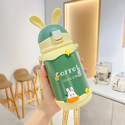 Bunny Themed Stainless Steel Water Bottle (500ml)