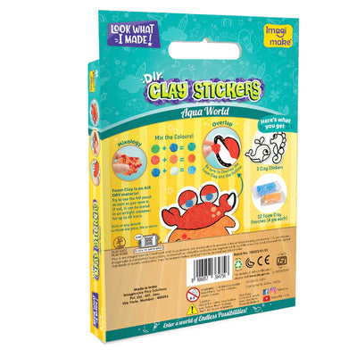 Clay Stickers - Aqua World (DIY Craft Kit)