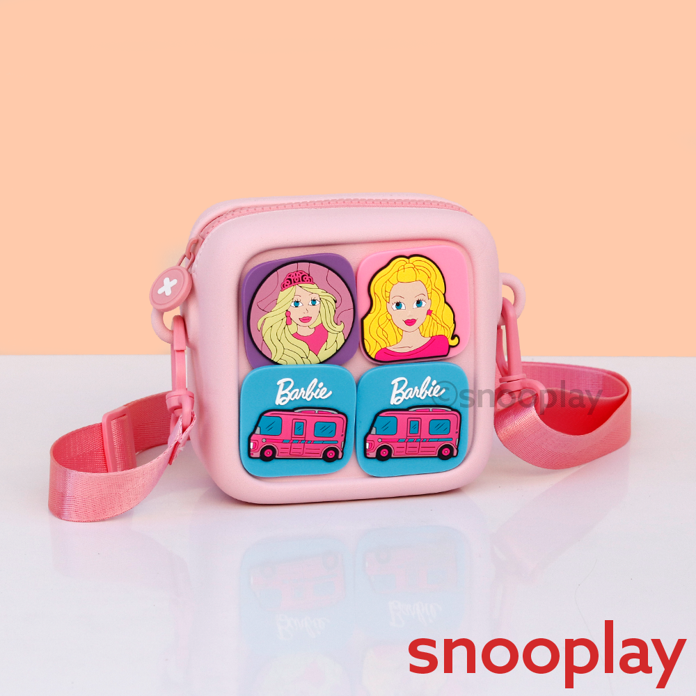 Dual Strap Sling/Hand Bag with Cartoon Charms (4-8 Years) | Assorted Colors