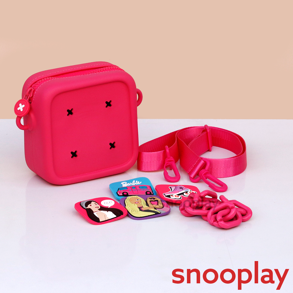 Dual Strap Sling/Hand Bag with Cartoon Charms (4-8 Years) | Assorted Colors