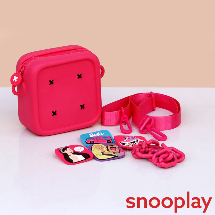 Dual Strap Sling/Hand Bag with Cartoon Charms (4-8 Years) | Assorted Colors