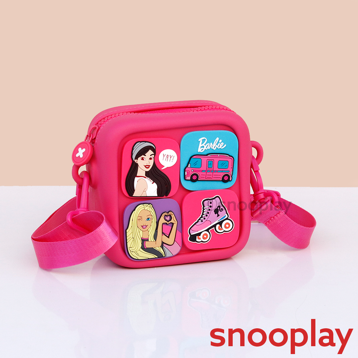 Dual Strap Sling/Hand Bag with Cartoon Charms (4-8 Years) | Assorted Colors