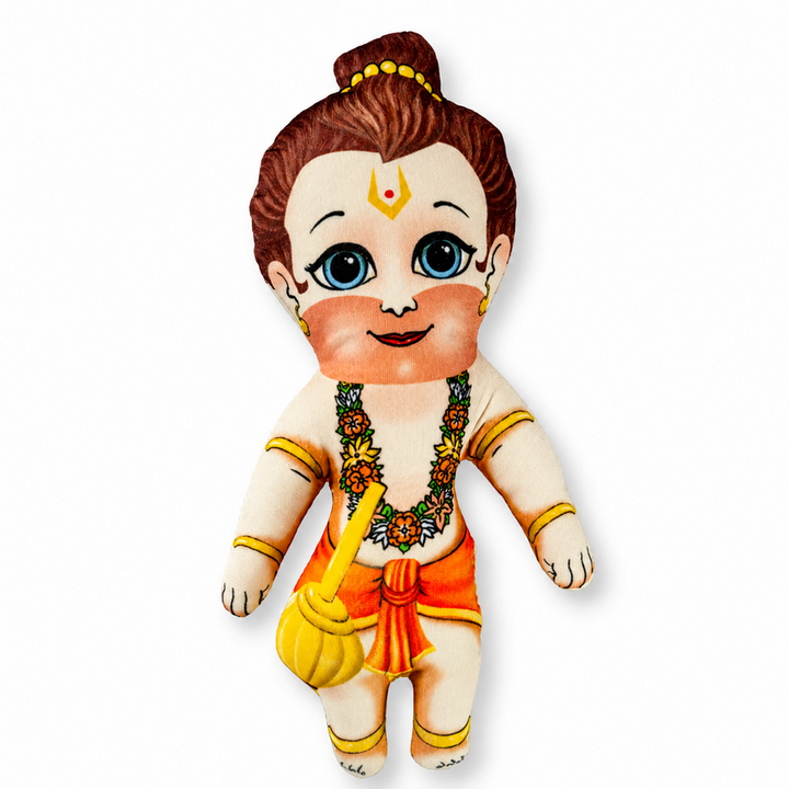 Little Canvas Bal Hanuman Plush Doll | Cute Lord Hanuman Soft Toy | Diwali & Festive Gifting
