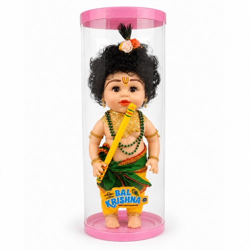 Speedage Bal Krishna Doll - Traditional Attirer Display Case
