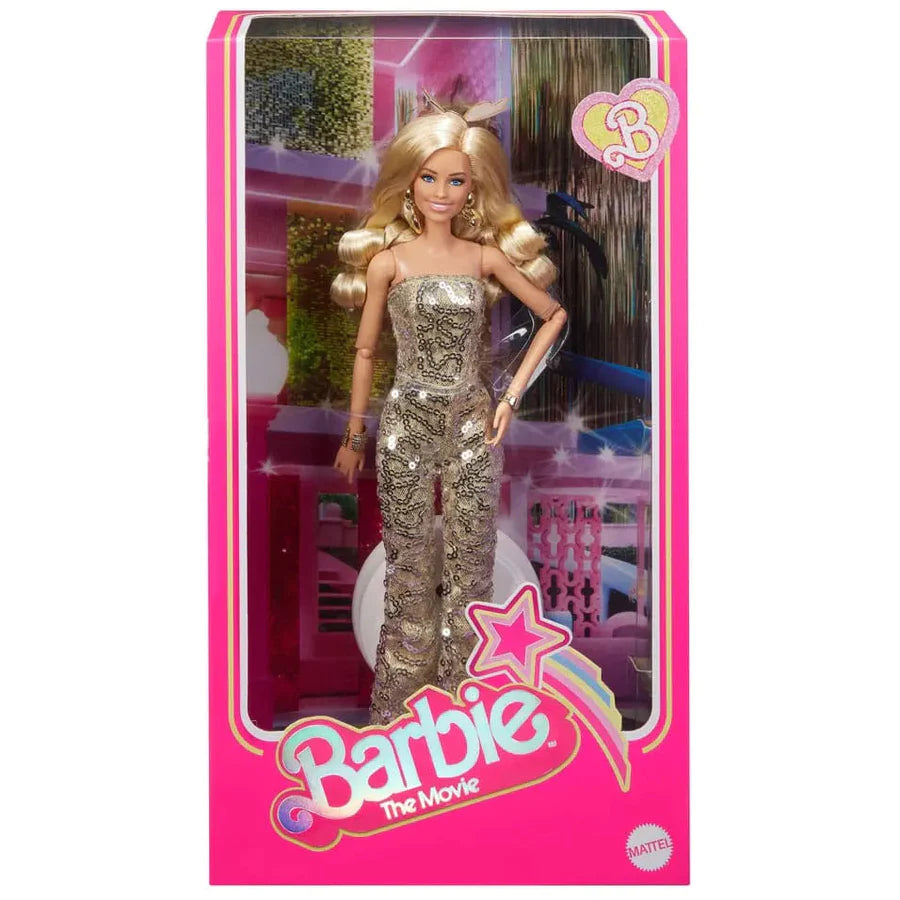 Original Barbie Doll Golden Dress (Margot Robbie As Barbie In Gold Disco Jumpsuit)