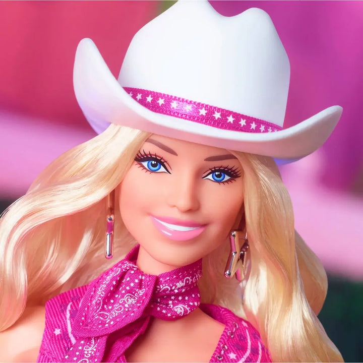 Original Barbie Doll Pink Dress (The Movie Doll Barbie in Pink Western Outfit)