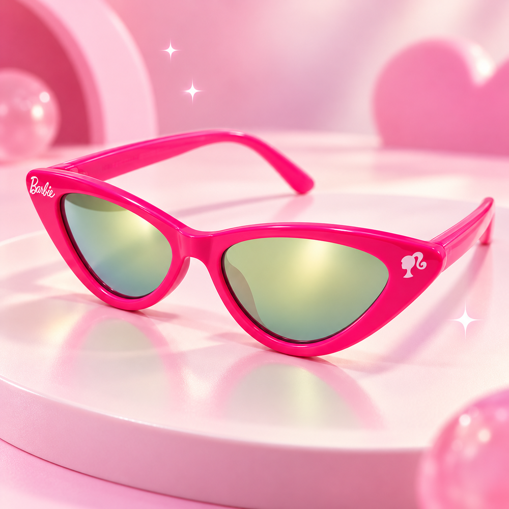 Licensed Barbie Sunglasses for Kids with 100% UV Protection