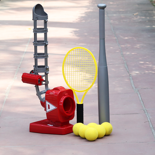 2 in 1 Baseball & Tennis Electronic Pitcher with 5 Balls (5-12 Years)