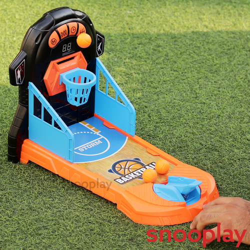 Electronic Basketball Game Set (Score Board, Moving Basket & More) - 3-10 Years