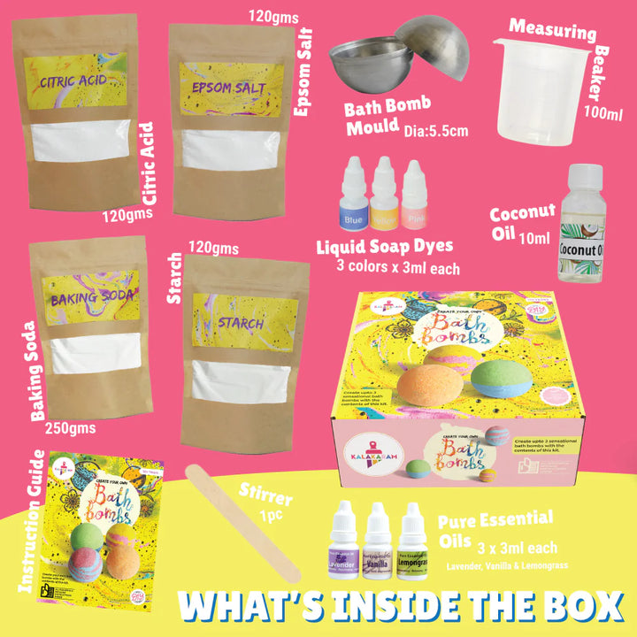 Kalakaram Bath Bombs Making Kit