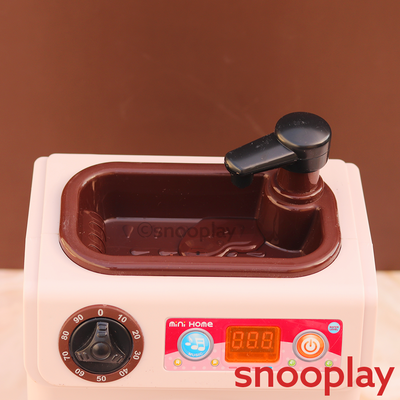 Battery Operated Household Washing Machine with Functional Tap and Rotating Drum