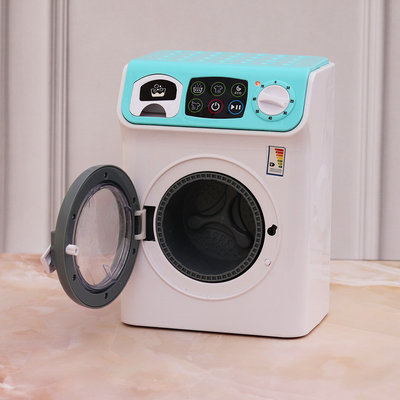 Battery Operated Simulated Washing Machine with Rotating Drum