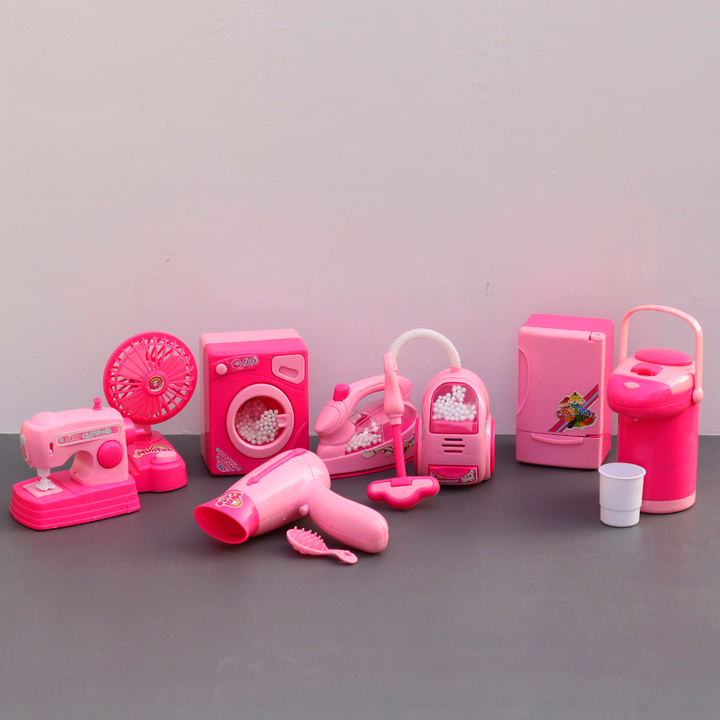 Big Fun Toy Set of 8 Battery Operated Family Suits Home Appliances (3-8 Years)