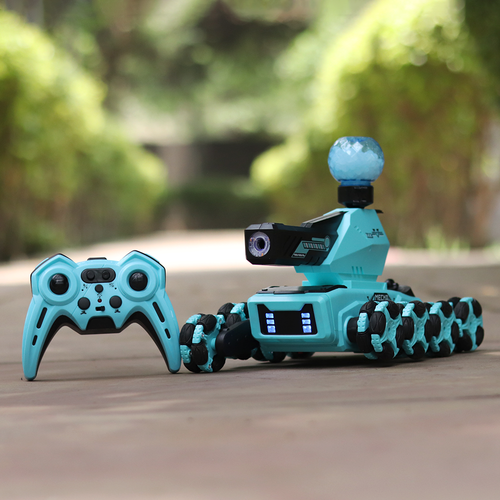 Remote Control Battle Tank with Water Balls, Lights, Mist Spray & 360° Stunts (8-14 Years) | Assorted Colors