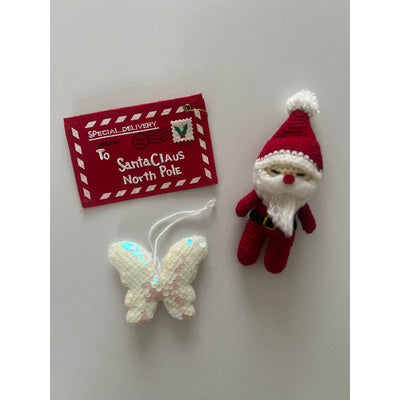 Little Butterfly Sequins Christmas Ornament (3 Years Till Grown Ups)