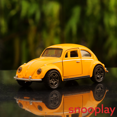 Diecast Scale Model Beetle Car (3202) | 1:32 Scale | Black & Red - Minor Defect Sale