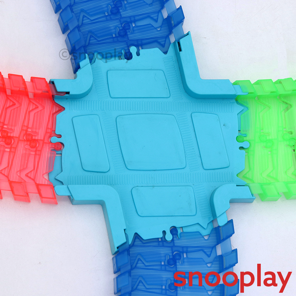 Rowan 400 Pieces Bendable Car Track Set - Build & Go Dynamic Racing Fun (3-8 Years)