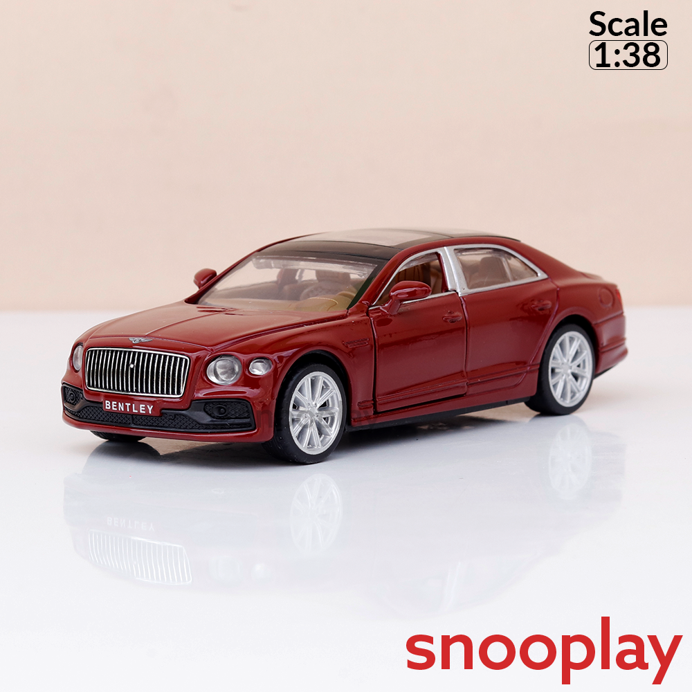 Metal Speed Zone Original Bentley Flying Spur Hybrid Licensed Diecast Car with Openable Doors | 1:38 Scale (14 Years till Grown Ups) | Assorted Colors