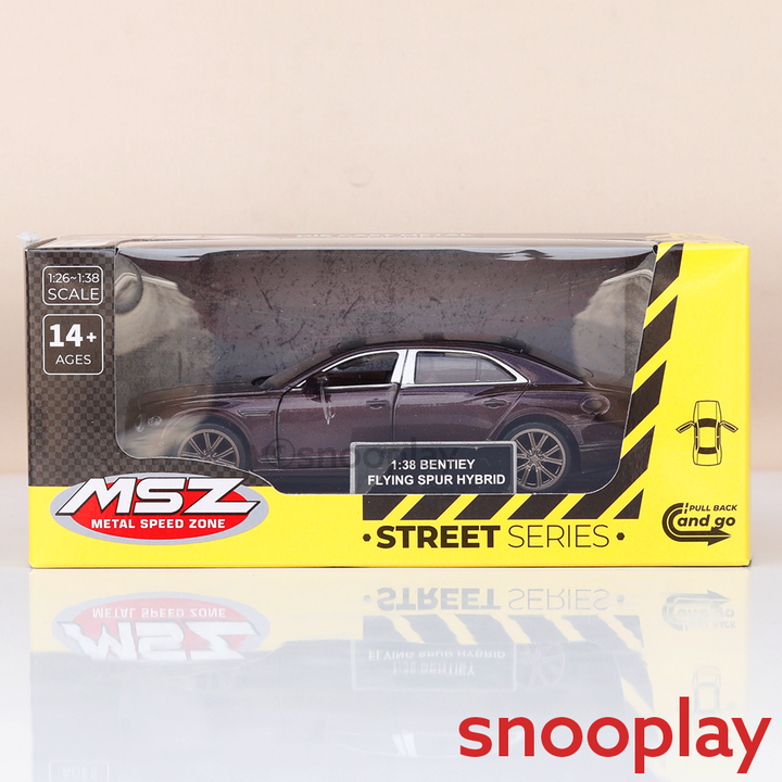 Metal Speed Zone Original Bentley Flying Spur Hybrid Licensed Diecast Car with Openable Doors | 1:38 Scale (14 Years till Grown Ups) | Assorted Colors