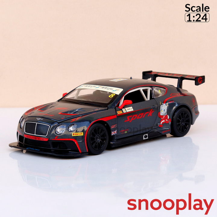 Metal Speed Zone Original Bentley Continental GT3 Concept Licensed Diecast Car with Openable Parts | 1:24 Scale (14 Years till Grown Ups)