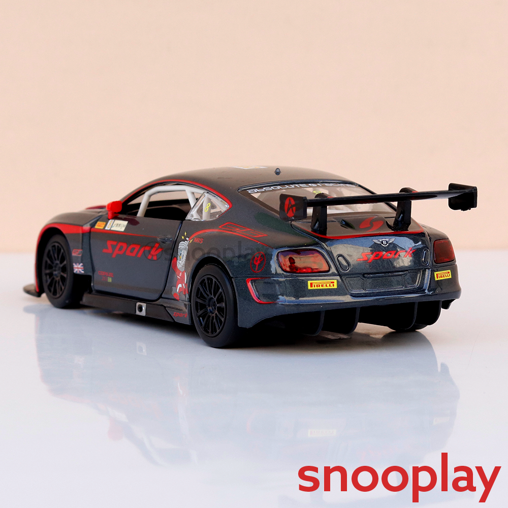 Metal Speed Zone Original Bentley Continental GT3 Concept Licensed Diecast Car with Openable Parts | 1:24 Scale (14 Years till Grown Ups)