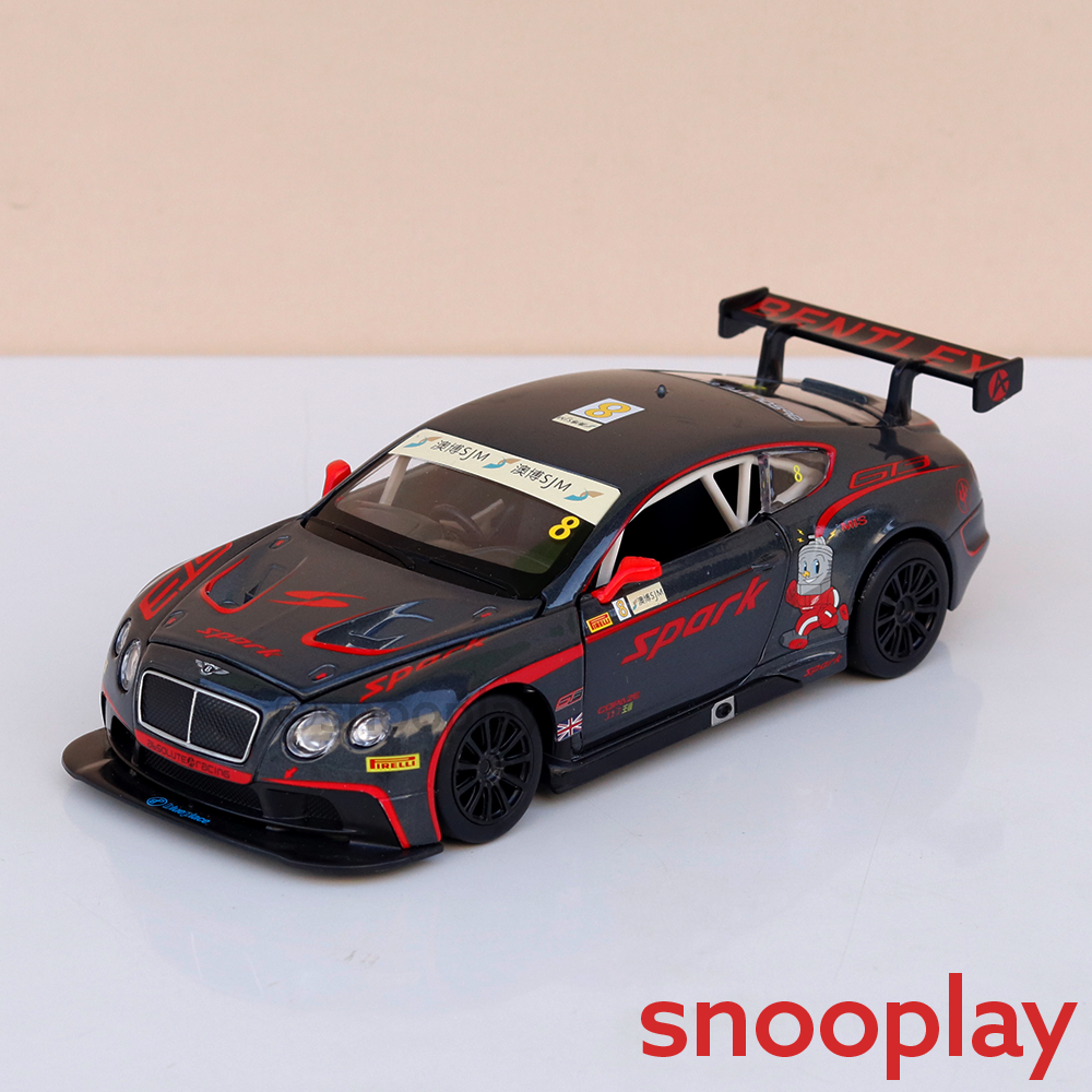 Metal Speed Zone Original Bentley Continental GT3 Concept Licensed Diecast Car with Openable Parts | 1:24 Scale (14 Years till Grown Ups)