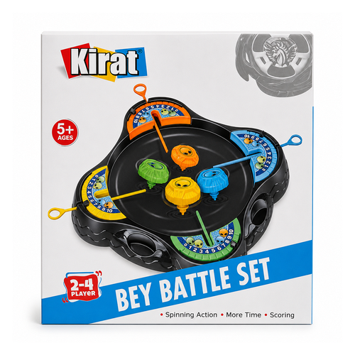 Kirat Beyblade Battle Set - Action Table Top Game (5-10 Years)