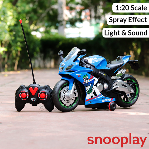 Remote Control Resembling Ducati Bike | 360° Rotation, Light, Sound & Smoke (5-14 Years)