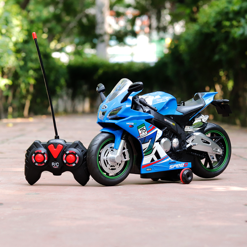 Remote Control Resembling Ducati Bike | 360° Rotation, Light, Sound & Smoke (5-14 Years)
