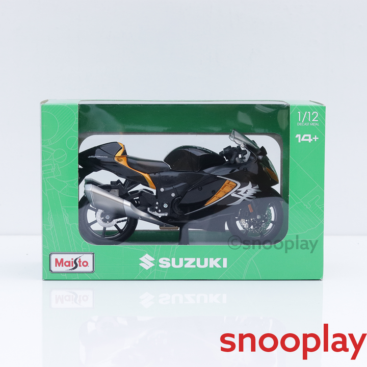 Licensed Diecast Suzuki Hayabusa 2022 Toy Bike (1:12 Scale)