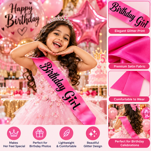 Birthday girl Sash | Birthday Party Accessory