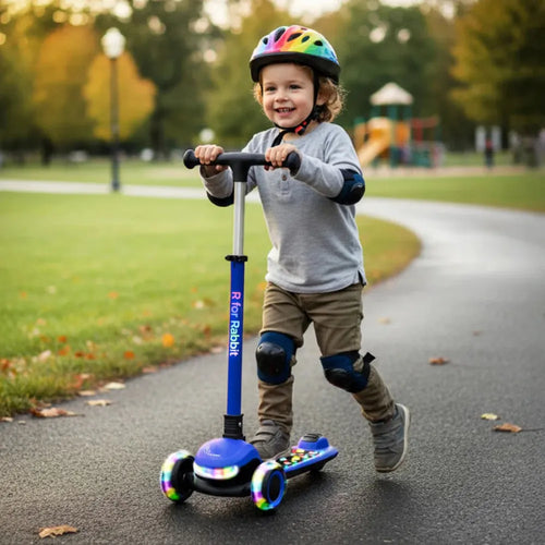 R for Rabbit Road Runner Jazz Scooter with ABEC7 Bearings, LED PU Wheels & Foldable Frame