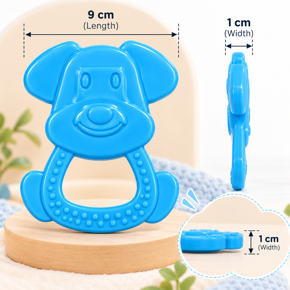 Chanak Medical-Grade Silicone Baby Teether – Blue