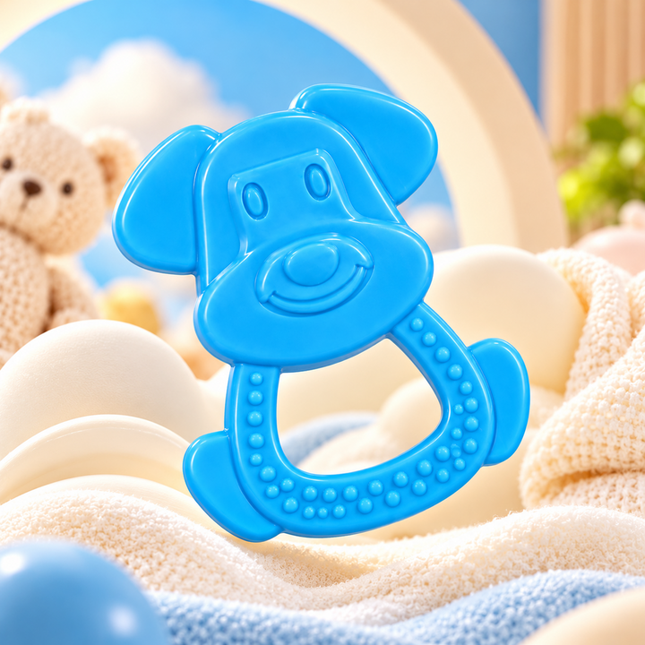 Chanak Medical-Grade Silicone Baby Teether – Blue