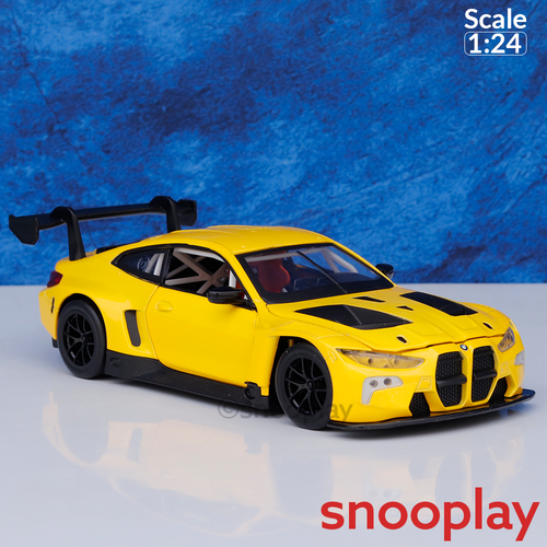 Metal Speed Zone Original BMW M4 GT3 Licensed Diecast Car with Openable Parts | 1:24 Scale (14 Years till Grown Ups)