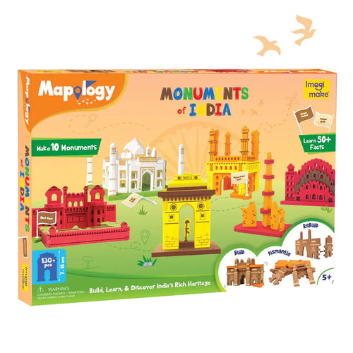 Imagimake Mapology Monuments of India 3D Puzzle | 130+ Pieces Model Making