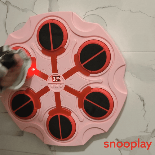 Electronic Boxing Target Game | LCD Score, Bluetooth Music, Gloves & Adjustable Modes (3-10 Years) | Assorted Colors