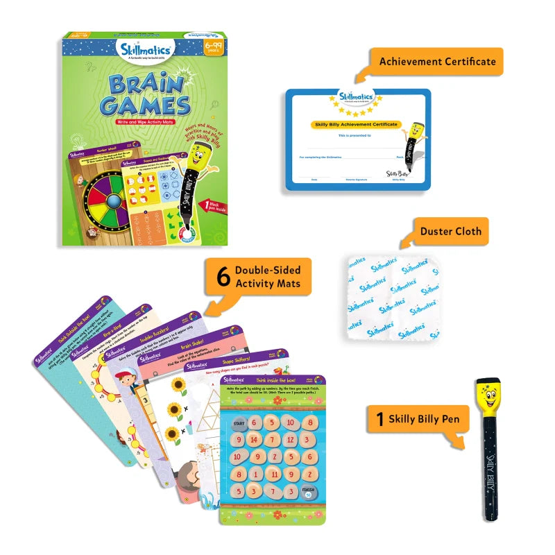 Brain Games | Reusable Activity Mats