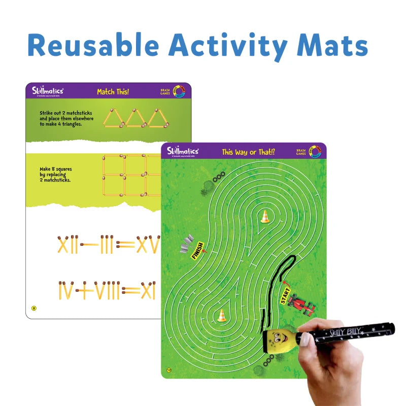 Brain Games | Reusable Activity Mats